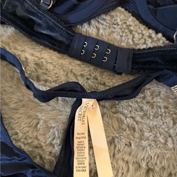 Victoria's Secret Navy Rhinestone Set - Picture 3 of 3